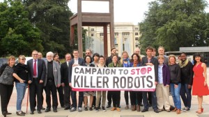 Campaigners gather in Geneva for the first government discussions on 'lethal autonomous weapons systems'.