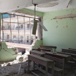 Destroyed school in Syria