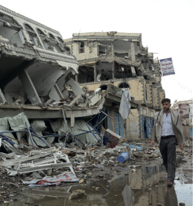 The city of Sa'ada has been heavily hit by airstrikes during the conflict in Yemen in 2015 (© Philippe Krops/OCHA)