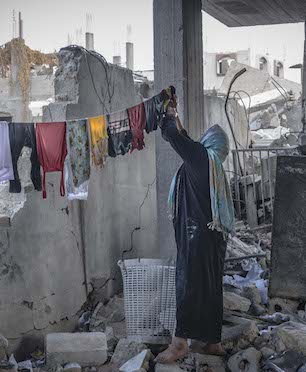 Views of Beit Hanoun, one of the neighborhoods most affected by the bombings in Northern Gaza, 2014 (Photo: © Yann Libessart/MSF)